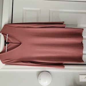 XL Forever 21 Mauve colored long sleeved dress.